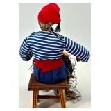 Set of 5 Nautical Fisherman and Sailor Figurines with Accessories