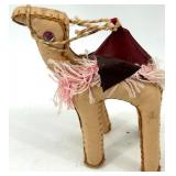 Collection of Vintage Middle Eastern Handmade Figurines and Camels