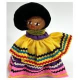 Collection of 12 Vintage Ethnic Dolls, Handmade and Cloth Variations