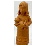 Collection of 13 Vintage Figurines and Dolls Including Goofy, Matryoshka, and Character Pieces