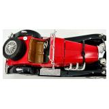 Lot of 2 Diecast Cars: Mercedes-Benz SSK Model and Jaguar E-Type Convertible Model