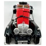 Lot of 2 Diecast Cars: Mercedes-Benz SSK Model and Jaguar E-Type Convertible Model