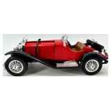 Lot of 2 Diecast Cars: Mercedes-Benz SSK Model and Jaguar E-Type Convertible Model