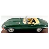 Lot of 2 Diecast Cars: Mercedes-Benz SSK Model and Jaguar E-Type Convertible Model