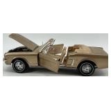 Lot of 5 Die-Cast Convertible Model Cars Including Ford Mustang 1964 1/2