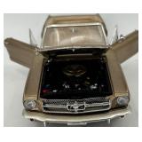 Lot of 5 Die-Cast Convertible Model Cars Including Ford Mustang 1964 1/2