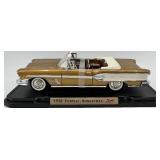 2 Diecast Model Cars Including 1958 Pontiac Bonneville and Convertible