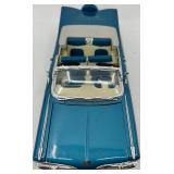 Set of 2 - Diecast Classic Car Models 1959 Chevrolet Convertible and White Coupe