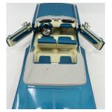 Set of 2 - Diecast Classic Car Models 1959 Chevrolet Convertible and White Coupe