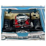 Set of 2 - Diecast Classic Car Models 1959 Chevrolet Convertible and White Coupe