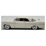 Set of 2 - Diecast Classic Car Models 1959 Chevrolet Convertible and White Coupe