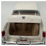 Set of 2 - Diecast Classic Car Models 1959 Chevrolet Convertible and White Coupe