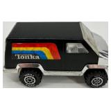 Collection of 9 Vintage Die-Cast Toy Vehicles Including Tonka, Coca-Cola, and John Deere