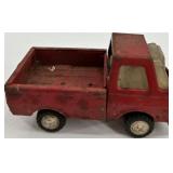 Collection of 9 Vintage Die-Cast Toy Vehicles Including Tonka, Coca-Cola, and John Deere