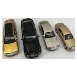 Set of 4 Die-Cast Limousine Model Cars including Mercedes Maybach, Bentley, Rolls-Royce