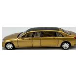 Set of 4 Die-Cast Limousine Model Cars including Mercedes Maybach, Bentley, Rolls-Royce