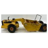 Vintage Tonka Steel Scraper Construction Toy Vehicle