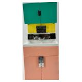 Vintage Deluxe Toy Kitchen Appliance Playset with Refrigerator and Washer