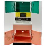 Vintage Deluxe Toy Kitchen Appliance Playset with Refrigerator and Washer