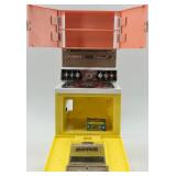 Vintage Deluxe Toy Kitchen Appliance Playset with Refrigerator and Washer