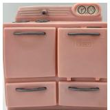Vintage Tico Pink Dollhouse Kitchen Appliances Set