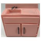 Vintage Tico Pink Dollhouse Kitchen Appliances Set