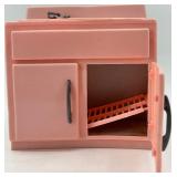 Vintage Tico Pink Dollhouse Kitchen Appliances Set