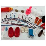 Vintage Doll Furniture, Accessories, Shoes and Hangers Collection including Barbie