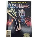 Collection of 8 Vintage Marvel and Sci-Fi Comic Books Including Star Wars, Secret Wars, Star Trek, and Krull