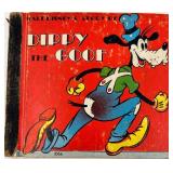 Set of 5 Vintage Walt Disney Story Books - Mickey Mouse, Donald Duck, Goofy, Pluto, and Clarabelle Cow