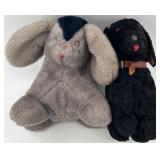 Pair of Vintage Plush Dog Stuffed Animals