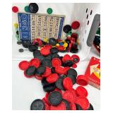 Vintage Board Game Collection with Chinese Checkers, Bingo, and Marbles