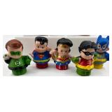 Collection of 20 Little People Figures Including Superheroes, Animals, and Community Characters