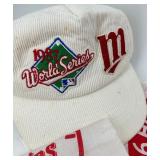 Minnesota Twins World Series Memorabilia Collection with Homer Hankies, Cap, and Magic Book