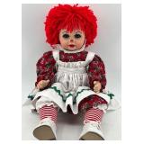 Dolls by Jerri - Raggedy Jim and Raggedy Ann Christmas Porcelain Dolls with Original Boxes