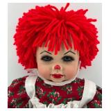 Dolls by Jerri - Raggedy Jim and Raggedy Ann Christmas Porcelain Dolls with Original Boxes