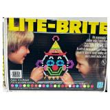 Vintage Lite-Brite Light Art Toy with Box, Pegs, Screens, and Instructions