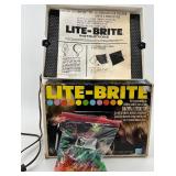 Vintage Lite-Brite Toy with Box, Pegs, and Instructions