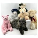 Plush Toys Lot - Benton Bear - JC Penney Limited Edition & Ty Beanie Animals