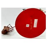 Vintage Circus Wire Balance Sculpture - Two Painted Figures on Red Base