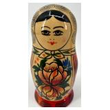 Matryoshka Doll Set - Hand-Painted Floral Nesting Dolls