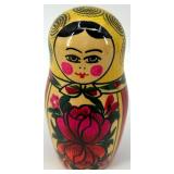 Matryoshka Doll Set - Hand-Painted Floral Nesting Dolls