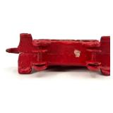 Handcrafted Wooden Train Display Shelf and Cast Iron Train Set