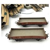 Märklin HO Track Assortment & 2 Box cars