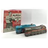 Mr Wizard Chemistry Lab & Tin Plate Trains - International Express MF-804 & Overland Express 3140