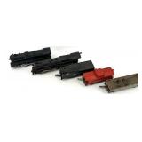 Vintage American Flyer Steam Locomotive Lot - Black 999 Engine with Reading Freight Car and Additional Cars