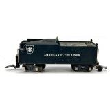 Vintage American Flyer Steam Locomotive Lot - Black 999 Engine with Reading Freight Car and Additional Cars