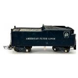 Vintage American Flyer Steam Locomotive Lot - Black 999 Engine with Reading Freight Car and Additional Cars