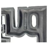 Book Ends - Heavy Metal Block-Letter Set, 2 Pieces