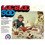 Loc Bloc Blocks & Vintage Board Games Lot - MB & Parker Brothers